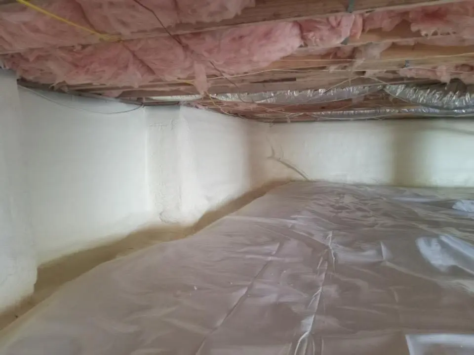 Crawl space encapsulation with closed-cell spray foam for Roof Maintenance in Hilltown